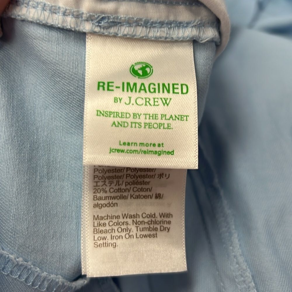 J. crew Factory BO201 Blue 7" Classic Chino Shorts New size 16 - Picture 4 of 7
